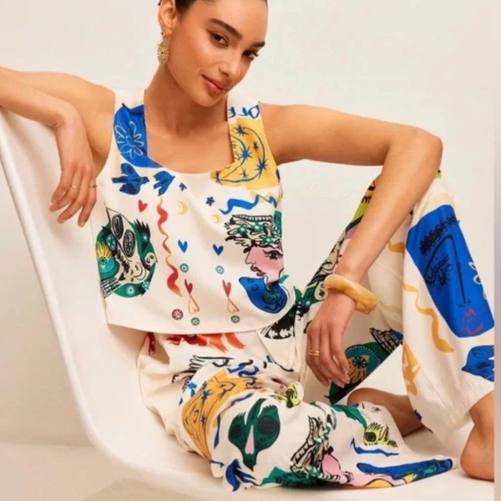 Commense Multicolor Patterned 2 piece set - image 1